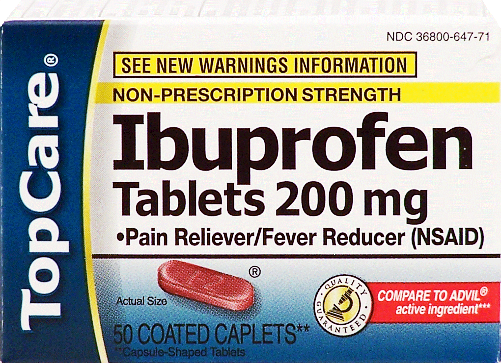 Top Care  pain reliever/fever reducer, ibuprofen caplets 200 mg Full-Size Picture